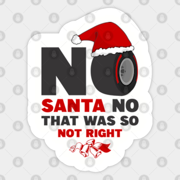 No Santa No Sticker by Worldengine